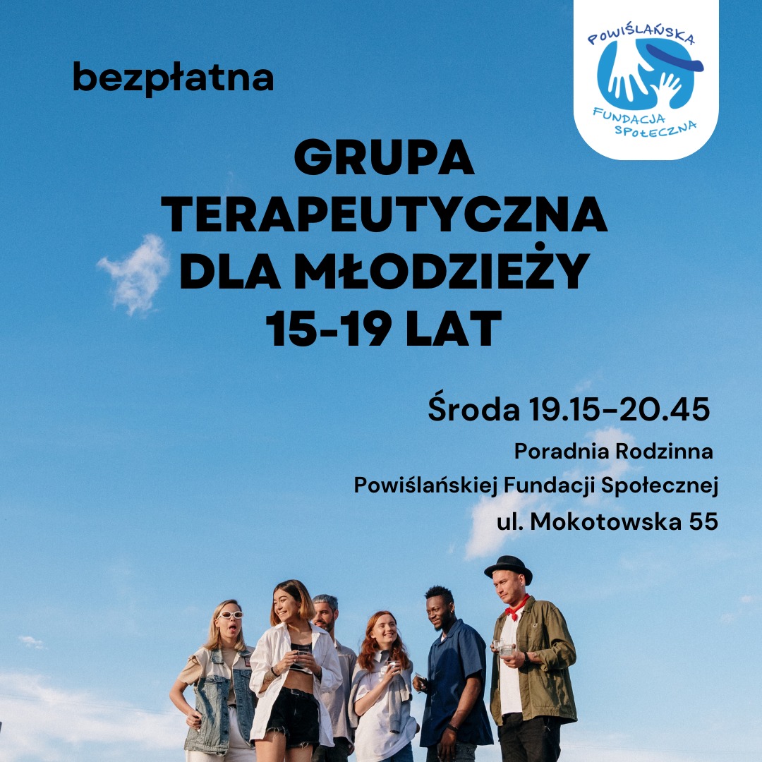 Grupa terapeutyczna dla młodzieży PLAKAT